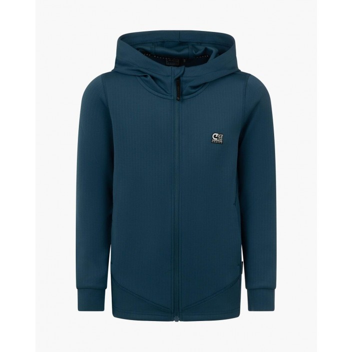 Cruyff Ki Vital zip trough teal | Freewear Ki Vital zip trough - www.freewear.nl - Freewear