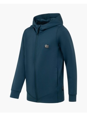 Cruyff Ki Vital zip trough teal | Freewear Ki Vital zip trough - www.freewear.nl - Freewear