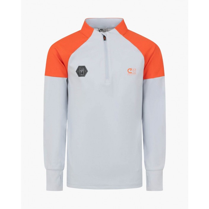 Cruyff Ki Icon zip top charcoal grey | Freewear Ki Icon zip top - www.freewear.nl - Freewear
