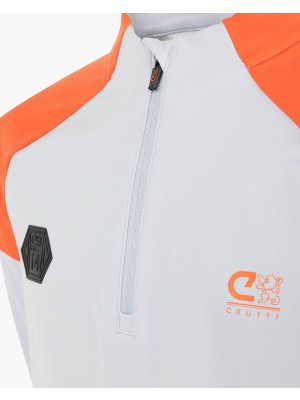 Cruyff Ki Icon zip top charcoal grey | Freewear Ki Icon zip top - www.freewear.nl - Freewear