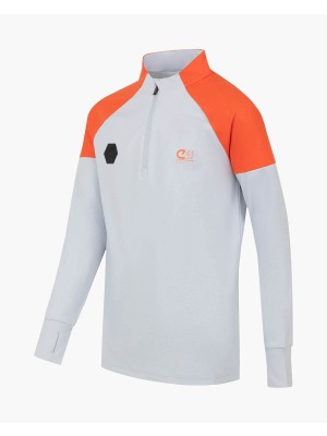 Cruyff Ki Icon zip top charcoal grey | Freewear Ki Icon zip top - www.freewear.nl - Freewear