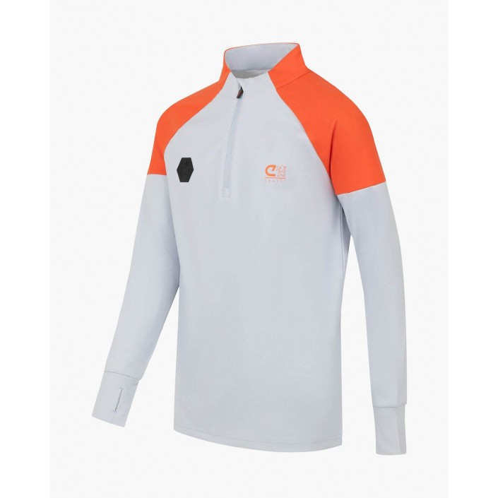 Cruyff Ki Icon zip top charcoal grey | Freewear Ki Icon zip top - www.freewear.nl - Freewear