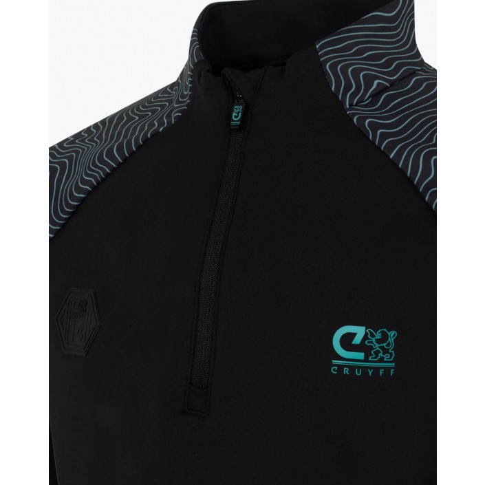 Cruyff Ki Icon zip top blue | Freewear Ki Icon zip top - www.freewear.nl - Freewear