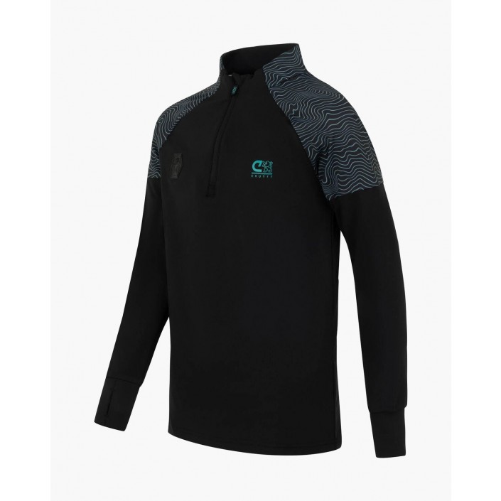 Cruyff Ki Icon zip top blue | Freewear Ki Icon zip top - www.freewear.nl - Freewear
