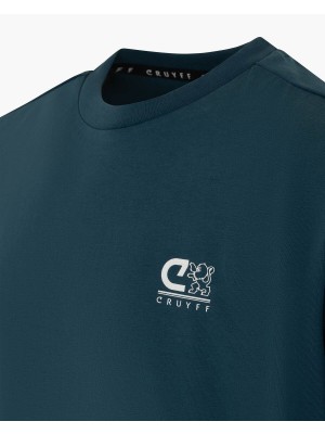 Cruyff Ki Vital Tee teal | Freewear Ki Vital Tee - www.freewear.nl - Freewear