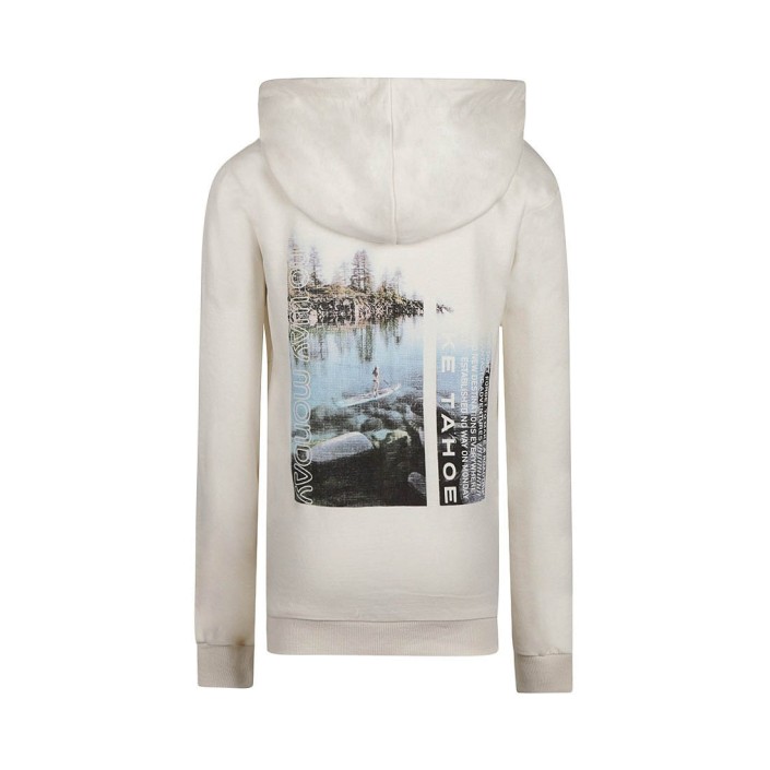 No Way Monday Ki Sweater with hood off white | Freewear Ki Sweater with hood - www.freewear.nl - Freewear
