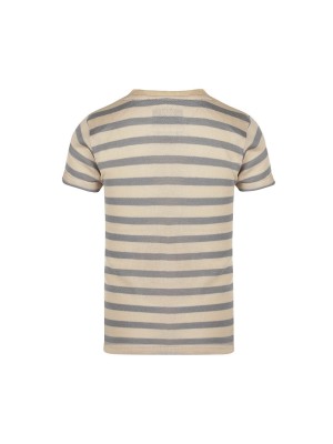 Koko Noko Ki T-shirt ss streep off white | Freewear Ki T-shirt ss streep - www.freewear.nl - Freewear