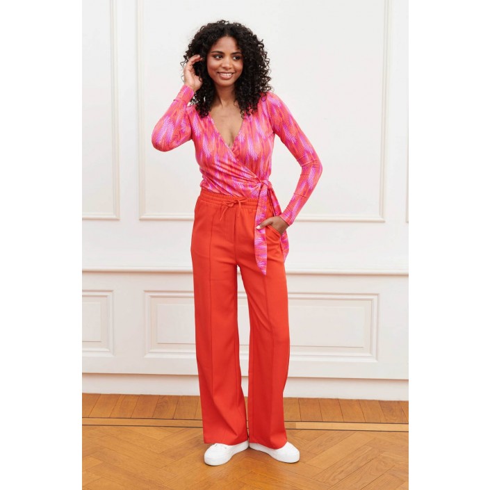 Lofty Manner Trouser Lauren coral | Freewear Trouser Lauren - www.freewear.nl - Freewear