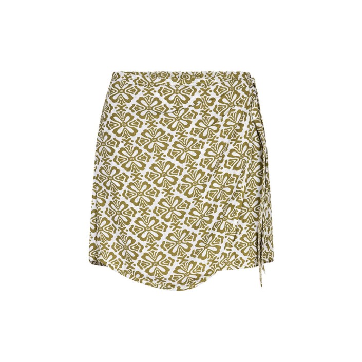 Lofty Manner Skort Paola green element print | Freewear Skort Paola - www.freewear.nl - Freewear
