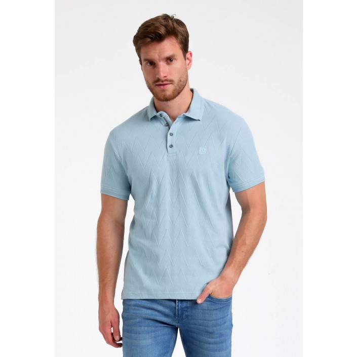 Gabbiano Polo ss bright blue | Freewear Polo ss - www.freewear.nl - Freewear
