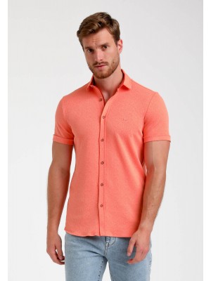 Gabbiano Overhemd ss light coral | Freewear Overhemd ss - www.freewear.nl - Freewear