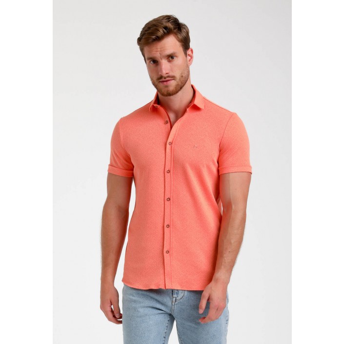 Gabbiano Overhemd ss light coral | Freewear Overhemd ss - www.freewear.nl - Freewear