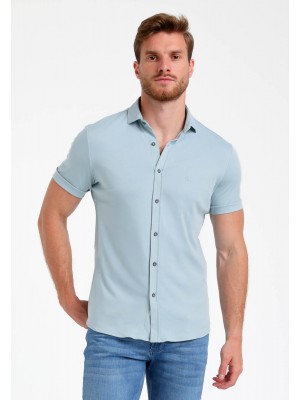 Gabbiano Overhemd ss bright blue | Freewear Overhemd ss - www.freewear.nl - Freewear