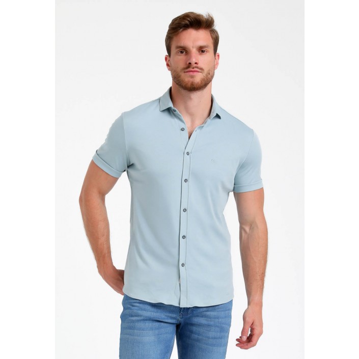 Gabbiano Overhemd ss bright blue | Freewear Overhemd ss - www.freewear.nl - Freewear