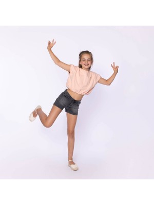 No Way Monday Ki T-shirt ss boxy pink | Freewear Ki T-shirt ss boxy - www.freewear.nl - Freewear