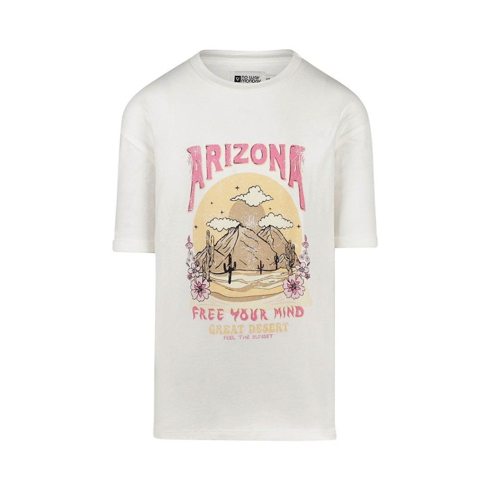 No Way Monday Ki T-shirt ss off white | Freewear Ki T-shirt ss - www.freewear.nl - Freewear