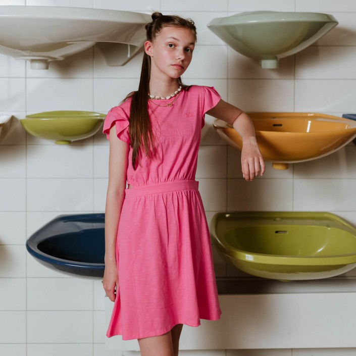 No Way Monday Ki Dress fuchsia | Freewear Ki Dress - www.freewear.nl - Freewear