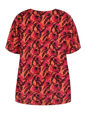 Ze-Ze Relly Blouse coral poppy | Freewear Relly Blouse - www.freewear.nl - Freewear