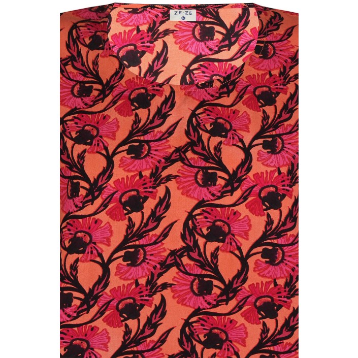 Ze-Ze Relly Blouse coral poppy | Freewear Relly Blouse - www.freewear.nl - Freewear