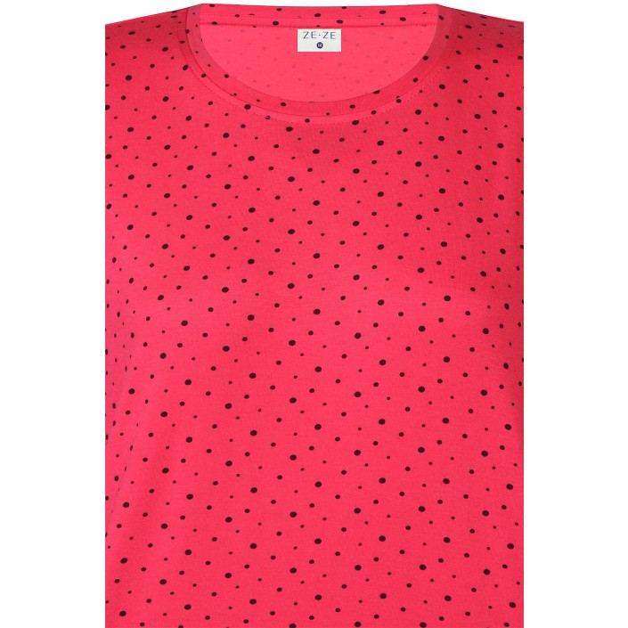 Ze-Ze Krista T-shirt raspberry | Freewear Krista T-shirt - www.freewear.nl - Freewear