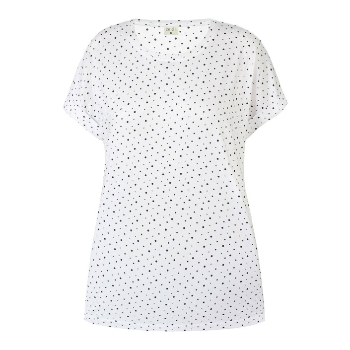 Ze-Ze Krista T-shirt wit | Freewear Krista T-shirt - www.freewear.nl - Freewear