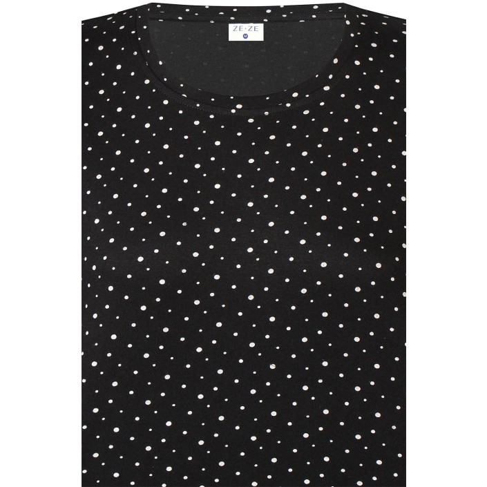 Ze-Ze Krista T-shirt black | Freewear Krista T-shirt - www.freewear.nl - Freewear