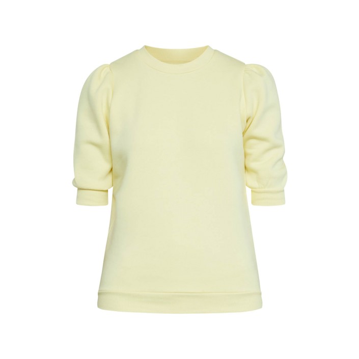 Sisters Point Peva Puff Sweater ss pale banana | Freewear Peva Puff Sweater ss - www.freewear.nl - Freewear