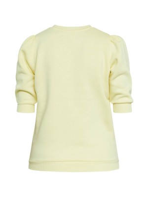 Sisters Point Peva Puff Sweater ss pale banana | Freewear Peva Puff Sweater ss - www.freewear.nl - Freewear