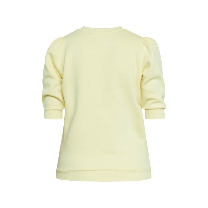 Sisters Point Peva Puff Sweater ss pale banana | Freewear Peva Puff Sweater ss - www.freewear.nl - Freewear