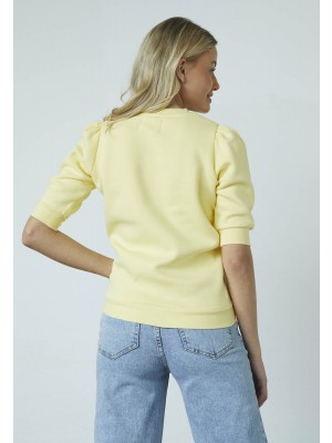 Sisters Point Peva Puff Sweater ss pale banana | Freewear Peva Puff Sweater ss - www.freewear.nl - Freewear