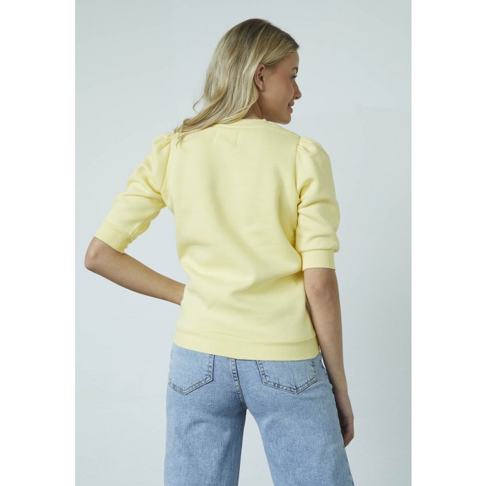 Sisters Point Peva Puff Sweater ss pale banana | Freewear Peva Puff Sweater ss - www.freewear.nl - Freewear