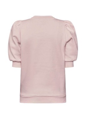 Sisters Point Peva Puff Sweater ss baby pink | Freewear Peva Puff Sweater ss - www.freewear.nl - Freewear