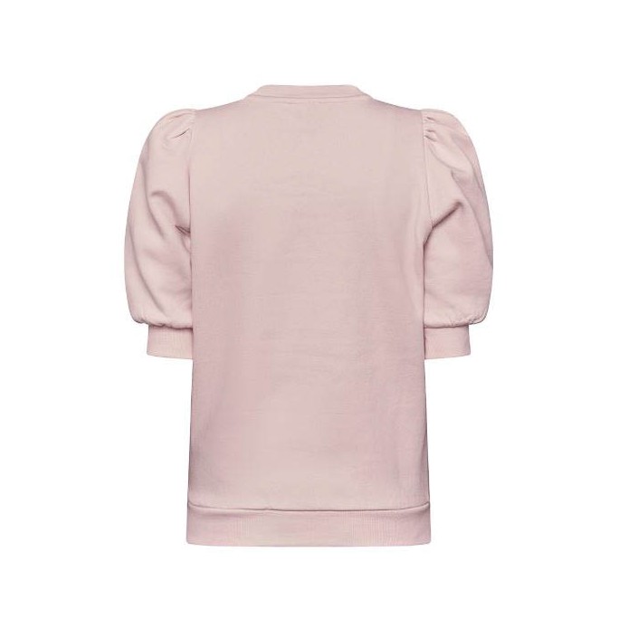 Sisters Point Peva Puff Sweater ss baby pink | Freewear Peva Puff Sweater ss - www.freewear.nl - Freewear