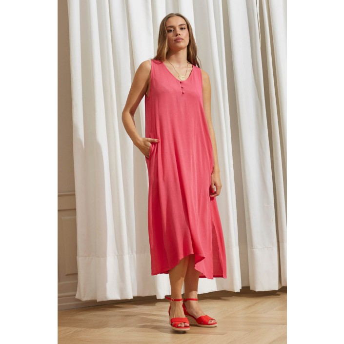 Ze-Ze Sophie Dress raspberry | Freewear Sophie Dress - www.freewear.nl - Freewear