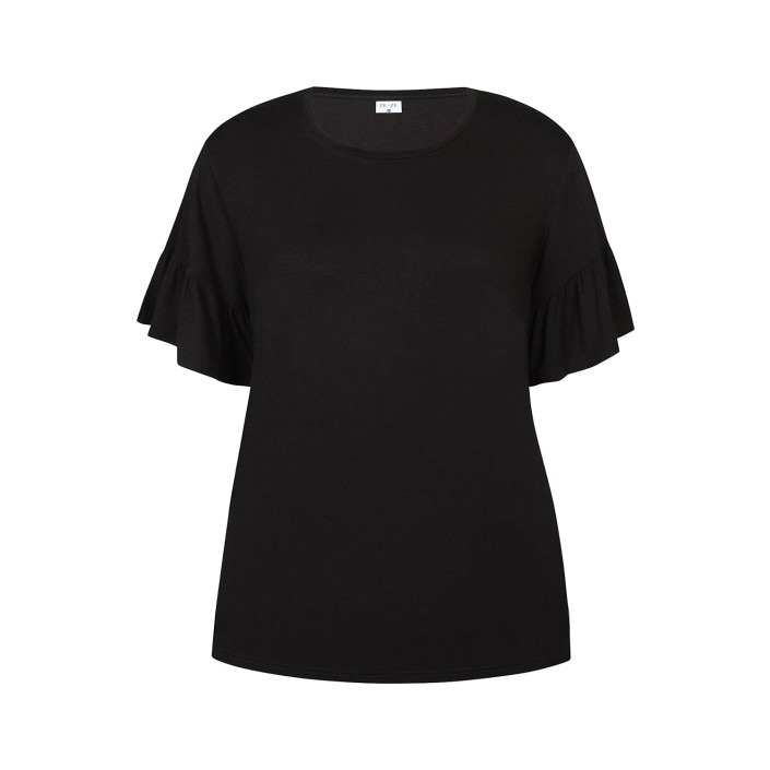 Ze-Ze Laila T-shirt black | Freewear Laila T-shirt - www.freewear.nl - Freewear