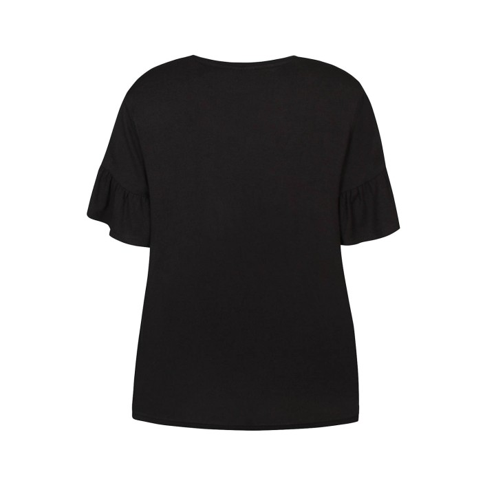 Ze-Ze Laila T-shirt black | Freewear Laila T-shirt - www.freewear.nl - Freewear