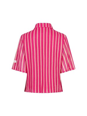 Lofty Manner Blouse Sanaa pink | Freewear Blouse Sanaa - www.freewear.nl - Freewear
