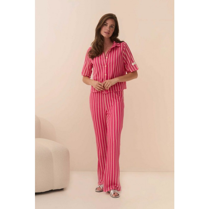 Lofty Manner Blouse Sanaa pink | Freewear Blouse Sanaa - www.freewear.nl - Freewear