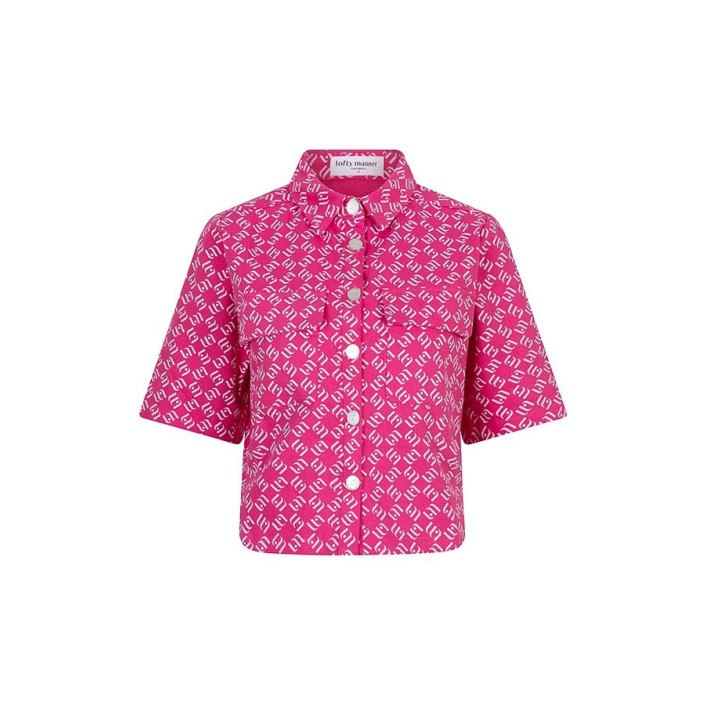 Lofty Manner Blouse Zarina pink denim | Freewear Blouse Zarina - www.freewear.nl - Freewear
