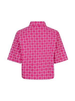 Lofty Manner Blouse Zarina pink denim | Freewear Blouse Zarina - www.freewear.nl - Freewear