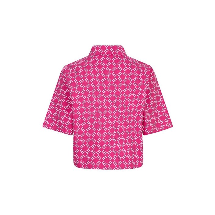 Lofty Manner Blouse Zarina pink denim | Freewear Blouse Zarina - www.freewear.nl - Freewear