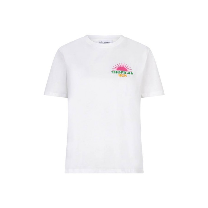 Lofty Manner T-shirt Aluna white | Freewear T-shirt Aluna - www.freewear.nl - Freewear