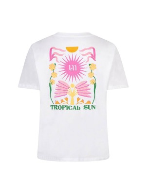 Lofty Manner T-shirt Aluna white | Freewear T-shirt Aluna - www.freewear.nl - Freewear