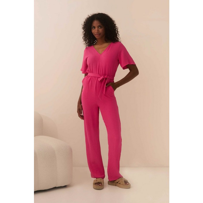 Lofty Manner Jumpsuit Kya pink | Freewear Jumpsuit Kya - www.freewear.nl - Freewear