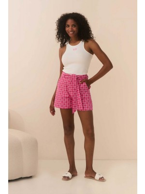Lofty Manner Short Mosi pink denim | Freewear Short Mosi - www.freewear.nl - Freewear