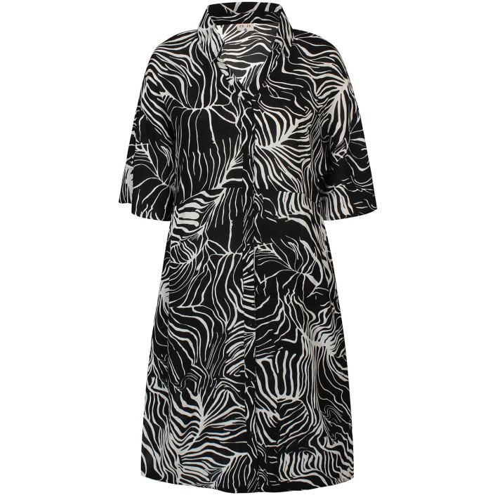 Ze-Ze Leafy Dress black | Freewear Leafy Dress - www.freewear.nl - Freewear