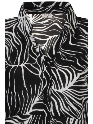Ze-Ze Leafy Dress black | Freewear Leafy Dress - www.freewear.nl - Freewear