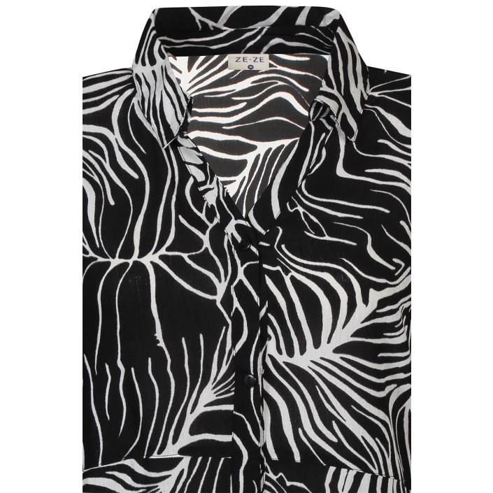 Ze-Ze Leafy Dress black | Freewear Leafy Dress - www.freewear.nl - Freewear