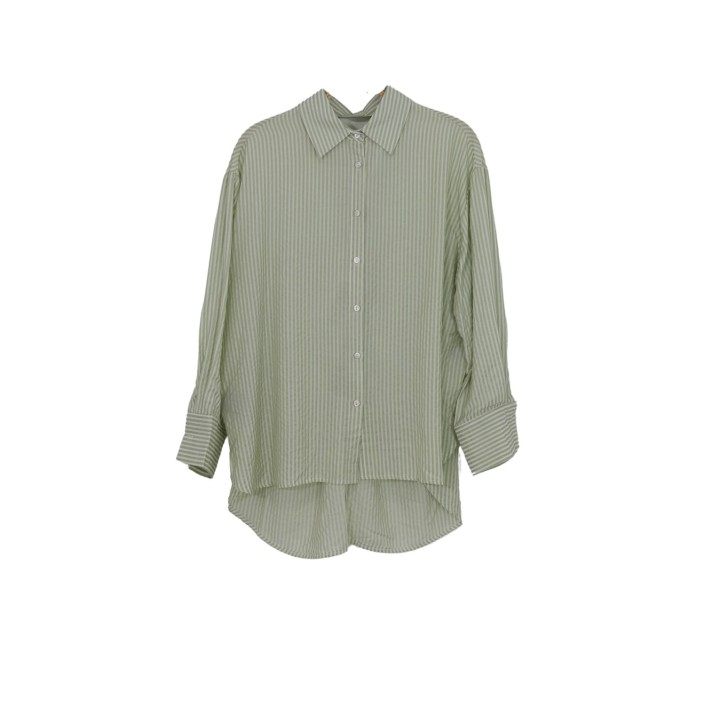 Freewear Blouse streep groen | Freewear Blouse streep - www.freewear.nl - Freewear