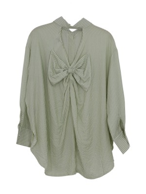 Freewear Blouse streep groen | Freewear Blouse streep - www.freewear.nl - Freewear